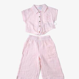 Rachel Zoe – Muslin Top & Pants Set (Size 12 months, Runs Big)